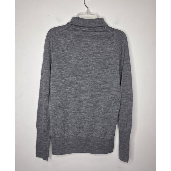 J Crew merino wool grey long sleeve turtleneck sweater - small - Picture 4 of 5